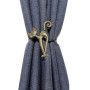 Cisixin 2pcs Embrasses aux Rideaux Rétro Magnétiques, Clip Rideau en Motif de Chat, Bronze Rétro