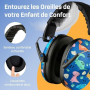 Vanderfields Casque antibruit haut de gamme réduction du bruit à 2 000 Hz pour les enfants