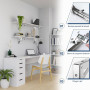 Support rabattable mural acier inoxydable 150 mm – Lot de 2 équerres pliantes résistantes, capacité 25– 30kg, support mural plia