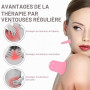 4 Ventouses Massage en Silicone, Anti-Cellulite & Visage, Kit de Ventouses Corps et Visage pour Massage Cupping, Facile à Utilis