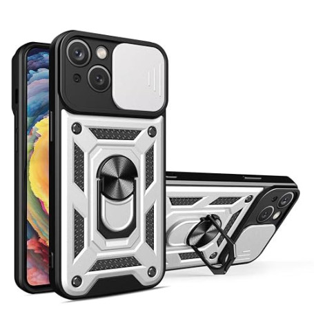 ILING Coque pour Realme GT 8 Pro 5G, Texture Métal Mate Antichoc Dos Rigide PC Housse, Doux Silicone TPU Bumper Étui avec Suppor