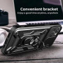 ILING Coque pour Realme GT 8 Pro 5G, Texture Métal Mate Antichoc Dos Rigide PC Housse, Doux Silicone TPU Bumper Étui avec Suppor