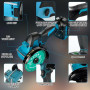 Meuleuse d'angle sans fil pour Makita 18V, Mini meuleuse d'angle sans balais 18000 tr/min 100mm Petit outil de découpe avec 4 di