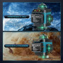 Niveau Laser Chantier Autonivelant 360° x 4, Lazer Niveaux 4D 16 Lignes Laser, Autonivellement et Mode Pulsé Extérieur, 2 x Batt