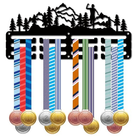 CREATCABIN Trail Running Médaille Cintre Présentoir Porte-Médaille Rack Sports Métal Suspendu Récompenses Fer Petit Mont Décor R