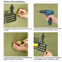 CREATCABIN Trail Running Médaille Cintre Présentoir Porte-Médaille Rack Sports Métal Suspendu Récompenses Fer Petit Mont Décor R
