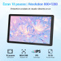MUTSAY Tablette 10 Pouces Android 15 2026, 16 Go RAM, Processeur 5 cœurs, Écran HD IPS 1280x800, Double caméra, WiFi 6 5G, Bluet