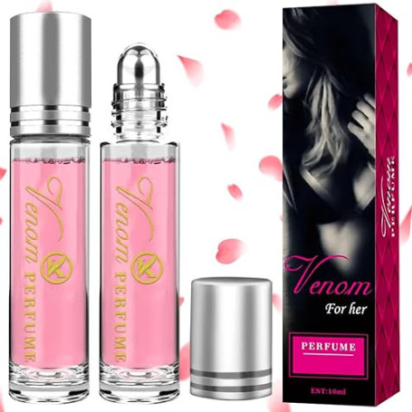 SEO-FANALLY 2 Pièce Parfum Pheromone pour Femme, Parfum Femme, Parfums Phéromones, Venom Flavor pour Femme, Idee Cadeau Personna