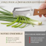 Éplucheurs Multifonctionnels pour la Cuisine, éplucheur Avec Manche en Bois, Acier Inoxydable, Résistant Éplucheur Multifonction
