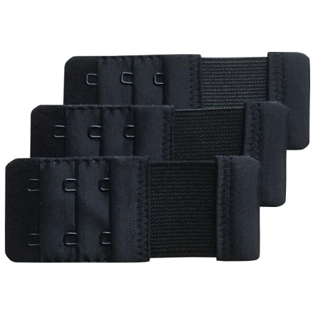 Chanie Femme Lot de 3 Confortables Extensions de Soutien-Gorge 2 Crochets | Doux, 9,2cm x 3,8cm