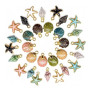 JOOTUEPO 30 Pièces Pendentif, Breloques Mixtes d'étoile de mer coquillage | Pendentifs pour Bracelet, Vente en Gros de Fournitur
