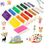 Ksvaye 15 Couleurs Encre Tampon Encreur Enfant Tampons Encreurs Multicolores Color Ink Inkpad Non Toxique Lavable Couleur Tampon