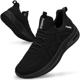 Feethit Baskets et Chaussures de Sport Homme Tennis Running Marche Sneakers | Mesh respirant, intérieur doux, amorti EVA, semell