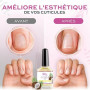 Huile Cuticules Ongles des Mains et des Pieds 12ml Professionnelle - Huile Coco Fragance Hydratante et Régénérante pour les Cuti