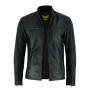 Leatherick Chaquetas de motociclista de piel de cordero premium para hombre - chaquetas de motociclista de cuero estilo café rac