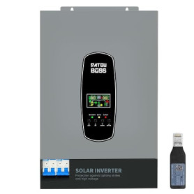 DATOUBOSS Onduleur Hybride Solaire 6200W,48V CC vers 230V CA,120A MPPT,Puissance d'entrée photovoltaïque 8500W,Fonctionnement sa