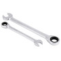 Clés à cliquet en chrome vanadium à tête fixe, Lot de 12 | Mécanisme 72 dents retour 5°, couverture 8-19mm, outil de serrage pou