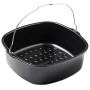 Pyrex - Plat Air Fryer Carré en Métal - Compatible avec Air Fryer pour une Cuisson Homogène - Acier Haute Qualité sans PFAS - Re