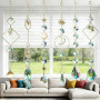 400 Pièces Kit de Fabrication DIY d’Attrape-Soleil, Créez Votre Suncatcher pour Décor de Fenêtre, Ensemble de Cristaux Colorés à