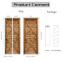 arricraft 2pcs Trompe L'oeil Décorative Sticker de Porte, Vintage en Bois | 200x80cm Autocollants Artistiques de Réfrigérateur P