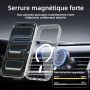 NEW'C Coque pour iPhone 17 Pro Magnétique Compatible MagSafe - Transparent | Coque + Cordon détachable, 6,3 pouces, Magnétique,