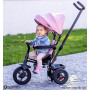 HyperMotion Tricycle Bébé Évolutif 3-en-1 - Tricycle Enfant 1-4 Ans (20 kg) - Poussette avec Guidon Parental, Siège Pivotant 360