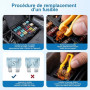 306 Pièces Set de Fusibles Voiture – Fusibles Auto 2A 5A 7.5A 10A 15A 20A 25A 30A 35A avec Testeur, Couleurs Variées