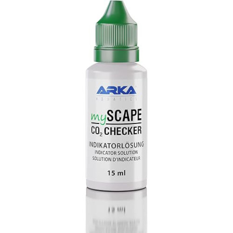 ARKA mySCAPE-CO2 Checker Liquid - 15 ML - Surveillance fiable du CO2 avec Affichage en Couleur. Indispensable pour Un aquascapin