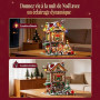 Lumibricks Vie de Ville Pub de Noël, Construction Modulaire avec Lumières LED Dynamiques, Musique de Noël et Audio Personnalisé,