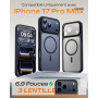 TOCOL Coque pour iPhone 17 Pro Max, Compatible avec MagSafe, Noir | Anneau Magnétique Intégré, Protection de l'objectif Amélioré