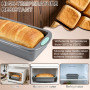 fuxunamz 2 Pièces Moule Cake Silicone, Antiadhésif Moule Silicone Rectangulaire avec 1 Brosse + 1 Spatule, Moule à Cake 28x15x6.