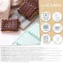 ScrapCooking - Moule Silicone 8 Petits Beurres - Moule Biscuits - Apte Four & Congélateur - Pâtisserie Gâteau Enfant - Ustensile