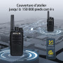 Retevis RT668 Talkie Walkie, Chargeur 6 Voies & Écouteurs, Oreillette,6 Pcs | Talkie Walkie Robuste Rechargeable pour Fabricant 