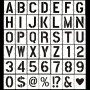 REEKNOKOL Lot de 42 pochoirs réutilisables pour Lettres de l'alphabet, pochoirs à Chiffres, modèles de Chiffres et de Lettres im