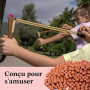Flewdart 500 Pcs Bille d'argile Slingshot,Bille d'argile Lance Pierre Adulte,Bille Argile Fronde De Chasse 9mm