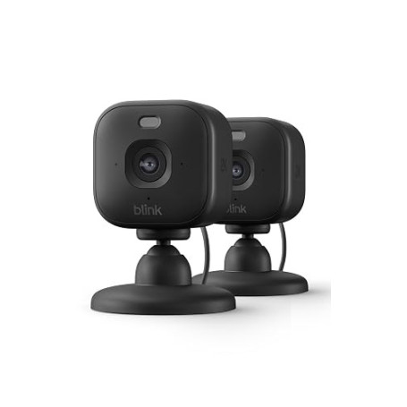 Caméra Mini 2K+ Blink (nouvelle génération) | Caméra de surveillance à domicile sur secteur avec résolution vidéo 2K, zoom 4x, v