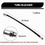 Dstarymnix Tuyau Gonfleur Pneu Compatible Valve Auto (Schrader), Flexible de Gonflage, Tuyau Gonflage Pneu Voiture, Embout Gonfl