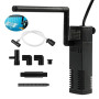 Filtre Intérieur Aquarium Multifonctionnel et Économe en Énergie pour Aquariums allant jusqu’à 20L, Convient pour Plantes et Ani