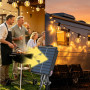 Kemoribe 10M LED Guirlande Lumineuse Exterieure Solaire, Guirlande Solaire Remote Guirlande Exterieur Lumineuse Guinguette Exter