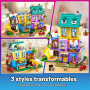 HOGOKIDS Friends Maison de Famille avec LED pour Filles et Garçons de 8 Ans | Set Maison de Jeu d'Imitation 3 Styles avec 4 Anim