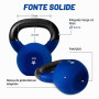 Yes4All Kettlebell 2-20kg en fonte avec revêtement en néoprène, Kettlebells multicolores