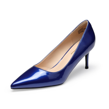 GENSHUO Escarpins à Talons Bas pour Femmes Talons Aiguilles Élégants à Bout Pointu 6CM/2,36 Pouces Chaussures à Talons Hauts pou