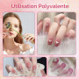 Diffaxy Lot de 100 éponges de nailart avec pince en métal - Accessoires de nailart