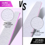 FANDAMEI 10 Pcs en 5 Formes Lime à Ongles Professionnelles Limes à ongles, Grain 100/180 Double Faces Polissage Ponçage, Pour la