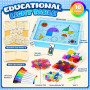 Yellcetoy Jouets Sensoriels pour Autisme, Table Lumineuse à Dessin pour Enfants Table d'Activité à Changement de Couleur, Jouets