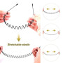 Qufiiry 3 Pcs Serre Tete Homme, Bandeaux en Métal, Bandeaux Ondulés Unisexes, Bandeau Cheveux, Antidérapant Hoop Band pour l'ext