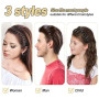 Qufiiry 3 Pcs Serre Tete Homme, Bandeaux en Métal, Bandeaux Ondulés Unisexes, Bandeau Cheveux, Antidérapant Hoop Band pour l'ext