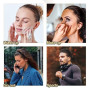 Qufiiry 3 Pcs Serre Tete Homme, Bandeaux en Métal, Bandeaux Ondulés Unisexes, Bandeau Cheveux, Antidérapant Hoop Band pour l'ext