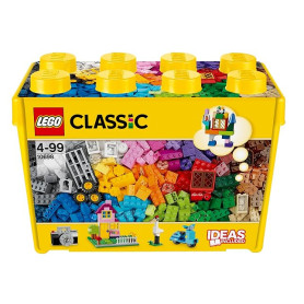 LEGO Classic Boîte de Briques créatives Deluxe 10698 | Jouet pour garçon ou fille dès 4 ans, jeu créatif avec rangement, fenêtre
