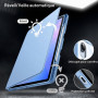 JETech Coque Rotatif pour Samsung Galaxy Tab S10 FE Plus 13,1", Bleu | Support Rotatif à 360°, Étui Housse Dos Transparent, Veil